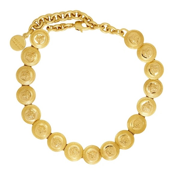 Versace Gold Medusa Medallion Choker - Picture 1 of 12